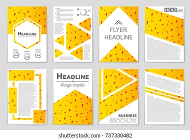 Abstract vector layout background set. For art template design, list, front page, mockup brochure theme style, banner, idea, cover, booklet, print, flyer, book, blank, card, ad, sign, sheet, a4