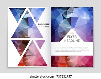 Abstract vector layout background set. For art template design, list, front page, mockup brochure theme style, banner, idea, cover, booklet, print, flyer, book, blank, card, ad, sign, sheet, a4