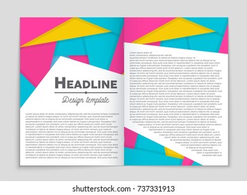 Abstract vector layout background set. For art template design, list, front page, mockup brochure theme style, banner, idea, cover, booklet, print, flyer, book, blank, card, ad, sign, sheet,, a4.