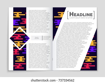 Abstract vector layout background set. For art template design, list, front page, mockup brochure theme style, banner, idea, cover, booklet, print, flyer, book, blank, card, ad, sign, sheet, a4.