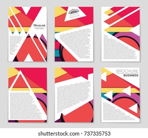 Abstract vector layout background set. For art template design, list, front page, mockup brochure theme style, banner, idea, cover, booklet, print, flyer, book, blank, card, ad, sign, sheet,, a4.