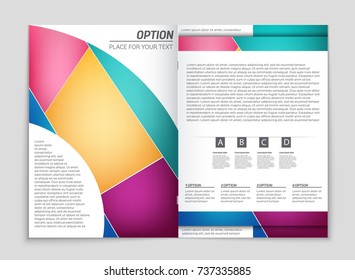 Abstract vector layout background set. For art template design, list, front page, mockup brochure theme style, banner, idea, cover, booklet, print, flyer, book, blank, card, ad, sign, sheet, a4