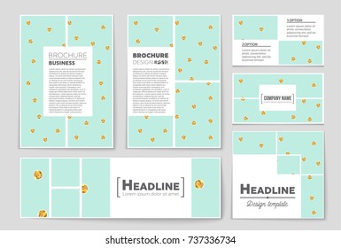 Abstract vector layout background set. For art template design, list, front page, mockup brochure theme style, banner, idea, cover, booklet, print, flyer, book, blank, card, ad, sign, sheet, a4