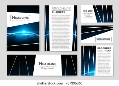 Abstract vector layout background set. For art template design, list, front page, mockup brochure theme style, banner, idea, cover, booklet, print, flyer, book, blank, card, ad, sign, sheet, a4