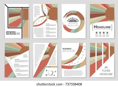 Abstract vector layout background set. For art template design, list, front page, mockup brochure theme style, banner, idea, cover, booklet, print, flyer, book, blank, card, ad, sign, sheet,, a4.