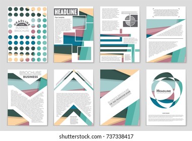 Abstract vector layout background set. For art template design, list, front page, mockup brochure theme style, banner, idea, cover, booklet, print, flyer, book, blank, card, ad, sign, sheet,, a4.