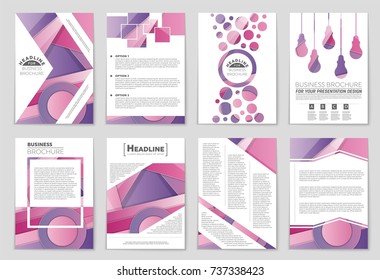 Abstract vector layout background set. For art template design, list, front page, mockup brochure theme style, banner, idea, cover, booklet, print, flyer, book, blank, card, ad, sign, sheet,, a4.