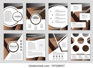 Abstract vector layout background set. For art template design, list, front page, mockup brochure theme style, banner, idea, cover, booklet, print, flyer, book, blank, card, ad, sign, sheet,, a4.