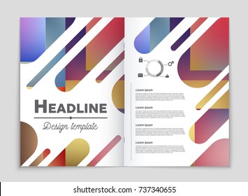 Abstract vector layout background set. For art template design, list, front page, mockup brochure theme style, banner, idea, cover, booklet, print, flyer, book, blank, card, ad, sign, sheet, a4