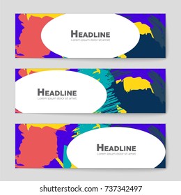 Abstract vector layout background set. For art template design, list, front page, mockup brochure theme style, banner, idea, cover, booklet, print, flyer, book, blank, card, ad, sign, sheet, a4