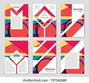 Abstract vector layout background set. For art template design, list, front page, mockup brochure theme style, banner, idea, cover, booklet, print, flyer, book, blank, card, ad, sign, sheet,, a4.