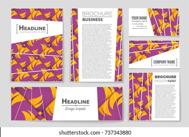 Abstract vector layout background set. For art template design, list, front page, mockup brochure theme style, banner, idea, cover, booklet, print, flyer, book, blank, card, ad, sign, sheet, a4.
