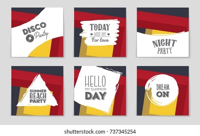 Abstract vector layout background set. For art template design, list, front page, mockup brochure theme style, banner, idea, cover, booklet, print, flyer, book, blank, card, ad, sign, sheet,, a4.