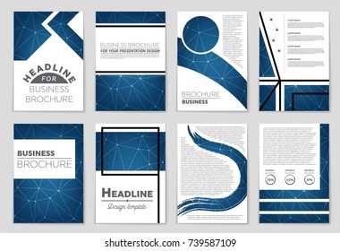 Abstract vector layout background set. For art template design, list, front page, mockup brochure theme style, banner, idea, cover, booklet, print, flyer, book, blank, card, ad, sign, sheet, a4.