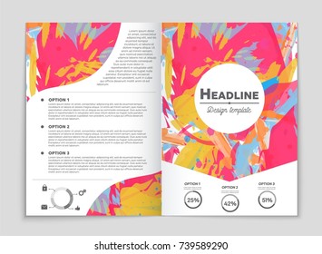 Abstract vector layout background set. For art template design, list, front page, mockup brochure theme style, banner, idea, cover, booklet, print, flyer, book, blank, card, ad, sign, sheet, a4