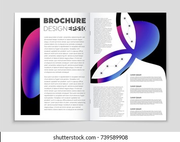 Abstract vector layout background set. For art template design, list, front page, mockup brochure theme style, banner, idea, cover, booklet, print, flyer, book, blank, card, ad, sign, sheet, a4