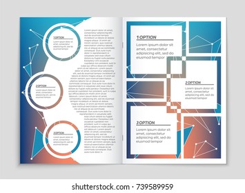 Abstract vector layout background set. For art template design, list, front page, mockup brochure theme style, banner, idea, cover, booklet, print, flyer, book, blank, card, ad, sign, sheet, a4.
