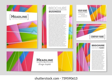 Abstract vector layout background set. For art template design, list, front page, mockup brochure theme style, banner, idea, cover, booklet, print, flyer, book, blank, card, ad, sign, sheet,, a4.