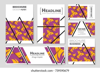Abstract vector layout background set. For art template design, list, front page, mockup brochure theme style, banner, idea, cover, booklet, print, flyer, book, blank, card, ad, sign, sheet, a4.