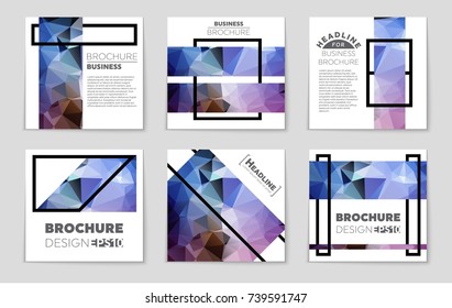 Abstract vector layout background set. For art template design, list, front page, mockup brochure theme style, banner, idea, cover, booklet, print, flyer, book, blank, card, ad, sign, sheet, a4