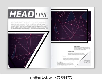 Abstract vector layout background set. For art template design, list, front page, mockup brochure theme style, banner, idea, cover, booklet, print, flyer, book, blank, card, ad, sign, sheet, a4.