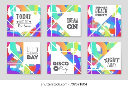 Abstract vector layout background set. For art template design, list, front page, mockup brochure theme style, banner, idea, cover, booklet, print, flyer, book, blank, card, ad, sign, sheet, a4