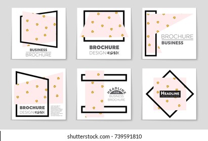 Abstract vector layout background set. For art template design, list, front page, mockup brochure theme style, banner, idea, cover, booklet, print, flyer, book, blank, card, ad, sign, sheet, a4