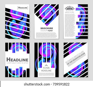 Abstract vector layout background set. For art template design, list, front page, mockup brochure theme style, banner, idea, cover, booklet, print, flyer, book, blank, card, ad, sign, sheet, a4