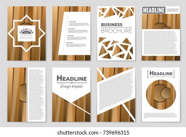 Abstract vector layout background set. For art template design, list, front page, mockup brochure theme style, banner, idea, cover, booklet, print, flyer, book, blank, card, ad, sign, sheet,, a4.
