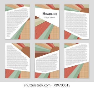 Abstract vector layout background set. For art template design, list, front page, mockup brochure theme style, banner, idea, cover, booklet, print, flyer, book, blank, card, ad, sign, sheet,, a4.