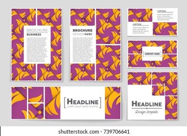 Abstract vector layout background set. For art template design, list, front page, mockup brochure theme style, banner, idea, cover, booklet, print, flyer, book, blank, card, ad, sign, sheet, a4.