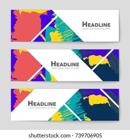 Abstract vector layout background set. For art template design, list, front page, mockup brochure theme style, banner, idea, cover, booklet, print, flyer, book, blank, card, ad, sign, sheet, a4