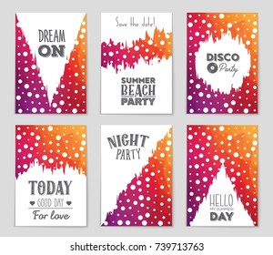 Abstract vector layout background set. For art template design, list, front page, mockup brochure theme style, banner, idea, cover, booklet, print, flyer, book, blank, card, ad, sign, sheet, a4