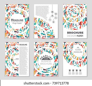 Abstract vector layout background set. For art template design, list, front page, mockup brochure theme style, banner, idea, cover, booklet, print, flyer, book, blank, card, ad, sign, sheet, a4