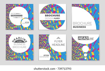 Abstract vector layout background set. For art template design, list, front page, mockup brochure theme style, banner, idea, cover, booklet, print, flyer, book, blank, card, ad, sign, sheet, a4
