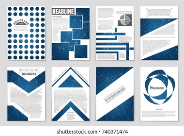 Abstract vector layout background set. For art template design, list, front page, mockup brochure theme style, banner, idea, cover, booklet, print, flyer, book, blank, card, ad, sign, sheet, a4.