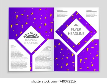 Abstract vector layout background set. For art template design, list, front page, mockup brochure theme style, banner, idea, cover, booklet, print, flyer, book, blank, card, ad, sign, sheet, a4