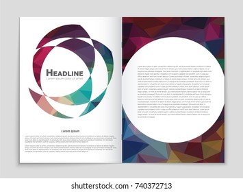 Abstract vector layout background set. For art template design, list, front page, mockup brochure theme style, banner, idea, cover, booklet, print, flyer, book, blank, card, ad, sign, sheet, a4