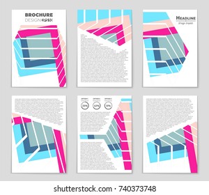 Abstract vector layout background set. For art template design, list, front page, mockup brochure theme style, banner, idea, cover, booklet, print, flyer, book, blank, card, ad, sign, sheet,, a4.