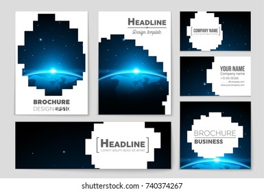 Abstract vector layout background set. For art template design, list, front page, mockup brochure theme style, banner, idea, cover, booklet, print, flyer, book, blank, card, ad, sign, sheet, a4