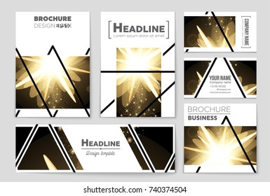 Abstract vector layout background set. For art template design, list, front page, mockup brochure theme style, banner, idea, cover, booklet, print, flyer, book, blank, card, ad, sign, sheet, a4