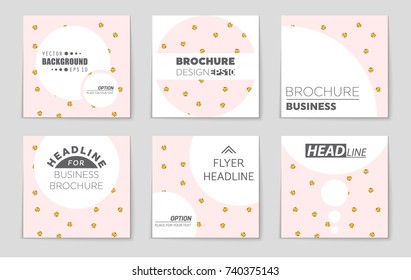 Abstract vector layout background set. For art template design, list, front page, mockup brochure theme style, banner, idea, cover, booklet, print, flyer, book, blank, card, ad, sign, sheet, a4