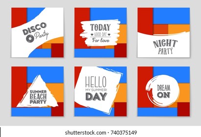 Abstract vector layout background set. For art template design, list, front page, mockup brochure theme style, banner, idea, cover, booklet, print, flyer, book, blank, card, ad, sign, sheet,, a4.