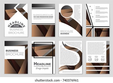 Abstract vector layout background set. For art template design, list, front page, mockup brochure theme style, banner, idea, cover, booklet, print, flyer, book, blank, card, ad, sign, sheet,, a4.