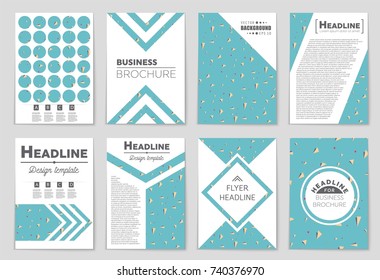 Abstract vector layout background set. For art template design, list, front page, mockup brochure theme style, banner, idea, cover, booklet, print, flyer, book, blank, card, ad, sign, sheet, a4