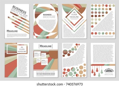 Abstract vector layout background set. For art template design, list, front page, mockup brochure theme style, banner, idea, cover, booklet, print, flyer, book, blank, card, ad, sign, sheet,, a4.
