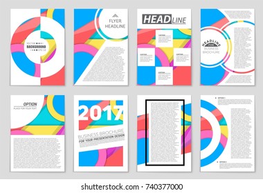 Abstract vector layout background set. For art template design, list, front page, mockup brochure theme style, banner, idea, cover, booklet, print, flyer, book, blank, card, ad, sign, sheet,, a4.