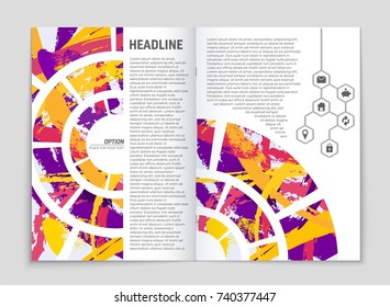 Abstract vector layout background set. For art template design, list, front page, mockup brochure theme style, banner, idea, cover, booklet, print, flyer, book, blank, card, ad, sign, sheet, a4