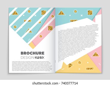 Abstract vector layout background set. For art template design, list, front page, mockup brochure theme style, banner, idea, cover, booklet, print, flyer, book, blank, card, ad, sign, sheet, a4