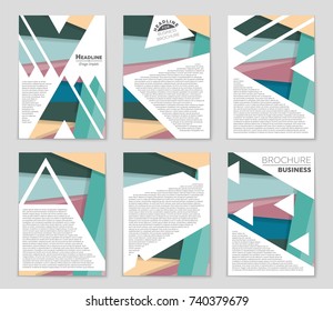 Abstract vector layout background set. For art template design, list, front page, mockup brochure theme style, banner, idea, cover, booklet, print, flyer, book, blank, card, ad, sign, sheet,, a4.